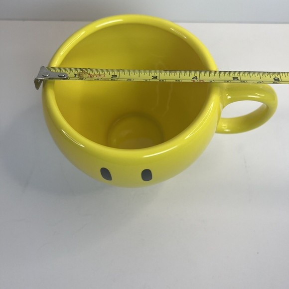 Telaflora Smile Happy Face Yellow Coffee Tea Mug Cup 20 oz Large Ceramic - Picture 7 of 8